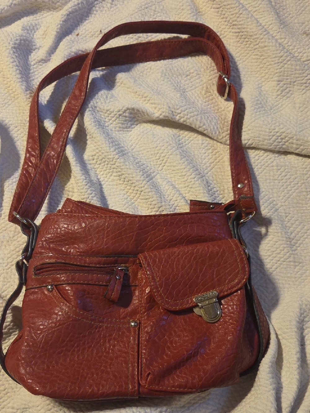 Rosetti‎ Red Leather-Look Shoulder Crossbody Bag